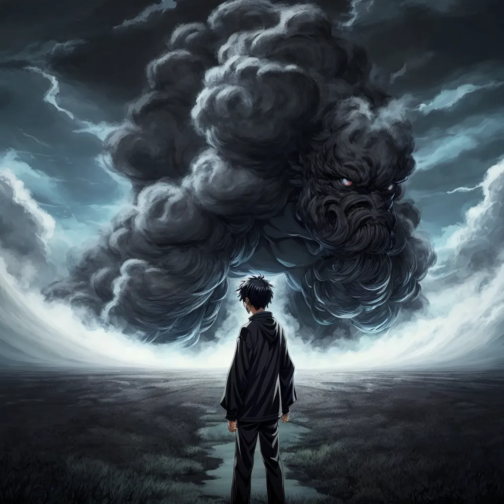 black monster cloud with boy 3
